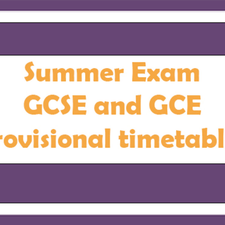 Image of Summer Exam GCSE and GCE provisional timetables